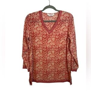 Biba Bohemian Long Sleeve Tunic Top